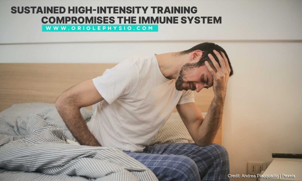 Sustained high-intensity training compromises the immune system